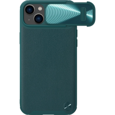 Nillkin Camshield Bőr S Tok iPhone 14 Tok Kameravédővel Zöld (NLK904) tok és táska