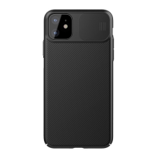 Nillkin CAMSHIELD műanyag telefonvédő (szilikon keret, közepesen ütésálló, kamera védelem, csíkos) FEKETE Apple iPhone 11 tok és táska