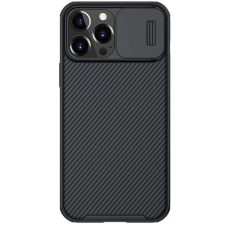 Nillkin CamShield Pro hátlap csúsztatható kameravédelem iPhone 13 Pro Max fekete tok és táska