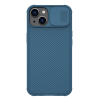 Nillkin CAMSHIELD PRO MAGNETIC műanyag telefonvédő (közepesen ütésálló, kamera védelem, fémlemez, csíkos) SÖTÉTKÉK Apple iPhone 14 Plus