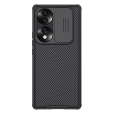 Nillkin CAMSHIELD PRO szilikon telefonvédő (ütésállóság. kameravédő. csíkos) FEKETE tok és táska