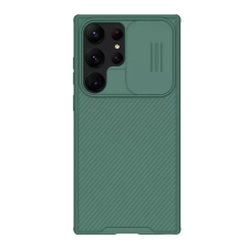 Nillkin CAMSHIELD PRO szilikon telefonvédő (ütésállóság. kameravédő. csíkos) SÖTÉTZÖLD tok és táska