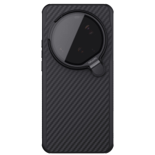 Nillkin CarboProp Aramid Mágneses Xiaomi 15 Ultra hátlap tok, fekete-átlátszó tok és táska