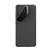 Nillkin CARBOPROP szilikon telefonvédő (ütésállóság, aramid bevonat, kitámasztó, karbon minta) ÁTLÁTSZÓ/FEKETE Samsung Galaxy S26 Ultra (SM-S948)