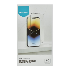Nillkin CP+ PRO képernyővédő üveg (2.5D kerekített szél, íves, full glue, karcálló, UV szűrés, 0.33mm, 9H) FEKETE Samsung Galaxy A14 5G (SM-A146), Samsung Galaxy A14 4G (SM-A145) mobiltelefon kellék