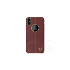 Nillkin Englon Apple iPhone Xs bőr hátlap (barna) tok és táska