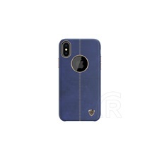 Nillkin Englon Apple iPhone Xs bőr hátlap (kék) tok és táska