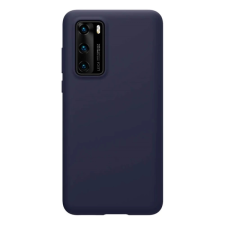 Nillkin FLEX PURE szilikon telefonvédő (ultravékony, környezetbarát, mikrofiber plüss belső, matt) SÖTÉTKÉK tok és táska