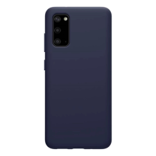Nillkin FLEX PURE szilikon telefonvédő (ultravékony, környezetbarát, mikrofiber plüss belső, matt) SÖTÉTKÉK tok és táska