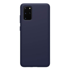 Nillkin FLEX PURE szilikon telefonvédő (ultravékony, környezetbarát, mikrofiber plüss belső, matt) SÖTÉTKÉK [Samsung Galaxy S20 Plus 5G ... tok és táska