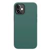 Nillkin FLEX PURE szilikon telefonvédő (ultravékony, környezetbarát, mikrofiber plüss belső, matt) SÖTÉTZÖLD [Apple iPhone 12 mini] (5996591005362)