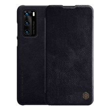 Nillkin HUAWEI P40, NILLKIN QIN notesz mobiltok, Fekete tok és táska