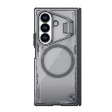 Nillkin ICEBLADE FOLD szilikon telefonvédő (ütésállóság, kameravédő, kitámasztó, MagSafe) FEKETE (GP-176561) tok és táska