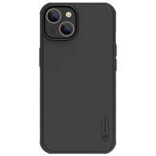 Nillkin iPhone 14 NILLKIN SUPER FROSTED PRO MAGNETIC műanyag telefonvédő ütésállóság, MagSafe, FEKETE mobiltelefon kellék