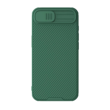 Nillkin iPhone 16e NILLKIN CAMSHIELD PRO szilikon telefonvédő ütésállóság, csíkos, SÖTÉTZÖLD tok és táska