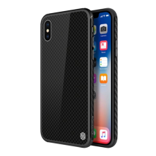 Nillkin iPhone XS 5.8 NILLKIN TEMPERED PLAID szilikon telefonvédő ütésállóság, négyzet, FEKETE tok és táska