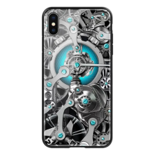 Nillkin iPhone XS Max 6.5 NILLKIN SPACETIME szilikon telefonvédő ütésállóság, fogaskerék, FEKETE tok és táska