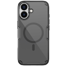 Nillkin Nature Pro Apple iPhone 17 mágneses hátlap tok, átlátszó-fekete tok és táska
