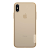 Nillkin NATURE szilikon telefonvédő (0.6 mm, ultravékony) ARANYBARNA [Apple iPhone XS 5.8] (5996457727124)