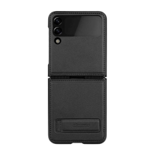 Nillkin Qin bőr Pro tok SAMSUNG Z Flip 4 5G (fekete) mobiltelefon kellék