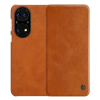 Nillkin QIN tok álló, bőr hatású (FLIP, oldalra nyíló, bankkártya tartó) BARNA Huawei P50