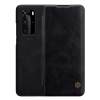 Nillkin QIN tok álló, bőr hatású (FLIP, oldalra nyíló, bankkártya tartó) FEKETE Huawei P40 Pro 5G