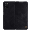 Nillkin QIN tok álló, bőr hatású (FLIP, oldalra nyíló, bankkártya tartó) FEKETE [Samsung Galaxy A03s (SM-A037F)] (5996591113944)