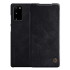 Nillkin QIN tok álló, bőr hatású (FLIP, oldalra nyíló, bankkártya tartó) FEKETE Samsung Galaxy Note 20 (SM-N980F), Samsung Galaxy Note 20 5G (SM-N981F)