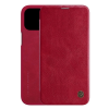 Nillkin QIN tok álló, bőr hatású (FLIP, oldalra nyíló, bankkártya tartó) PIROS Apple iPhone 12 mini