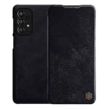 Nillkin QIN tok álló, bőr hatású (FLIP, oldalra nyíló, kártyazseb) FEKETE tok és táska