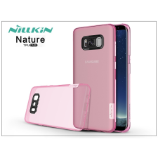 Nillkin Samsung G955F Galaxy S8 Plus szilikon hátlap - Nillkin Nature - pink tok és táska
