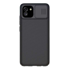 Nillkin SAMSUNG Galaxy A03 (SM-A035F/DS), Nillkin Camshield mobiltok, Fekete tok és táska