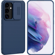 Nillkin Samsung S24 Fe Nillkin Camshield Pro Szilikon Telefonvédő Ütésállóság, Csíkos, Sötétkék (NLK1642) tok és táska