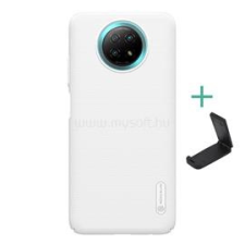 Nillkin SUPER FROSTED műanyag telefonvédő (gumírozott, érdes felület + asztali tartó) FEHÉR (GP-103624) tok és táska