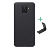 Nillkin SUPER FROSTED műanyag telefonvédő (gumírozott, érdes felület + asztali tartó) FEKETE [Samsung Galaxy J6 (2018) SM-J600F] (5996457807789)