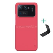 Nillkin SUPER FROSTED műanyag telefonvédő (gumírozott, érdes felület + asztali tartó) PIROS (GP-108553) tok és táska