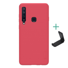 Nillkin super frosted műanyag telefonvédő (gumírozott, érdes felület + asztali tartó) piros gp-83815 tok és táska
