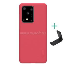 Nillkin SUPER FROSTED műanyag telefonvédő (gumírozott, érdes felület + asztali tartó) PIROS (GP-93996) tok és táska