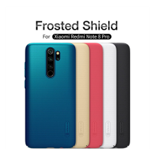 Nillkin Super Frosted Xiaomi Redmi Note 8 Pro, műanyag tok, fekete tok és táska