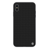 Nillkin TEXTURED műanyag telefonvédő (érdes felület, közepesen ütésálló, szilikon keret, 3D minta) FEKETE [Apple iPhone XS Max 6.5] (5996457821075)