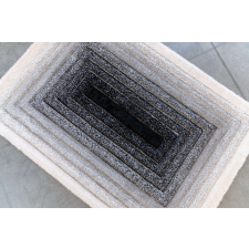 Nílus Piramis Shaggy (gray-cream) 5cm 3D futószőnyeg 60x220cm Szürke-Krém lakástextília