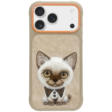 Nimmy Big Eyed Pet 2.0 Cat tok iPhone 17 Pro Max - bézs tok és táska