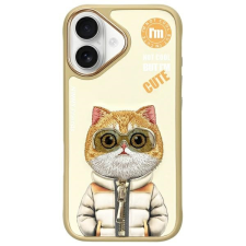 Nimmy Cool&amp;Cute 2.0 Cat tok iPhone 16 - bézs tok és táska
