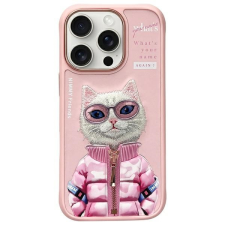 Nimmy Cool&amp;Cute 2.0 Cat tok iPhone 16 Pro Max - rózsaszín tok és táska
