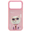 Nimmy Cool&amp;Cute 2.0 Cat tok iPhone 17 Pro Max készülékhez rózsaszínű