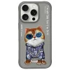 Nimmy Glasses Cool Cat tok iPhone 16 Pro - szürke