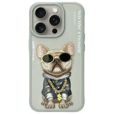 Nimmy Glasses Cool Dog tok iPhone 15 Pro - szürke tok és táska