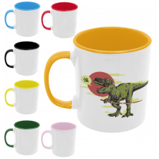  Ninja T-rex - Színes Bögre bögrék, csészék