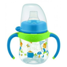 NIP Tanuló pohár szilikon itatócsőrrel  150ml fiús 6+ itatópohár