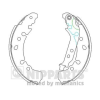 NIPPARTS fékpofakészlet Nipparts N3502091